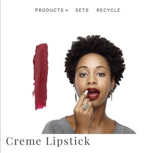 Stowaway cranberry lipstick.